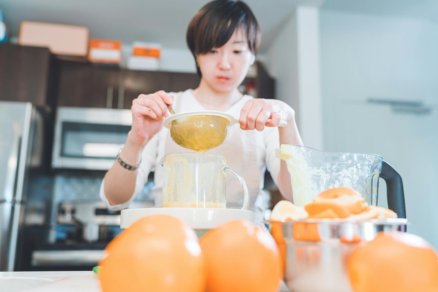 fresh orange juice home