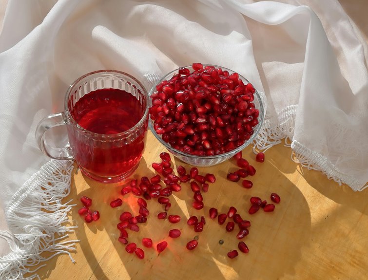 juicing pomegranate seeds question