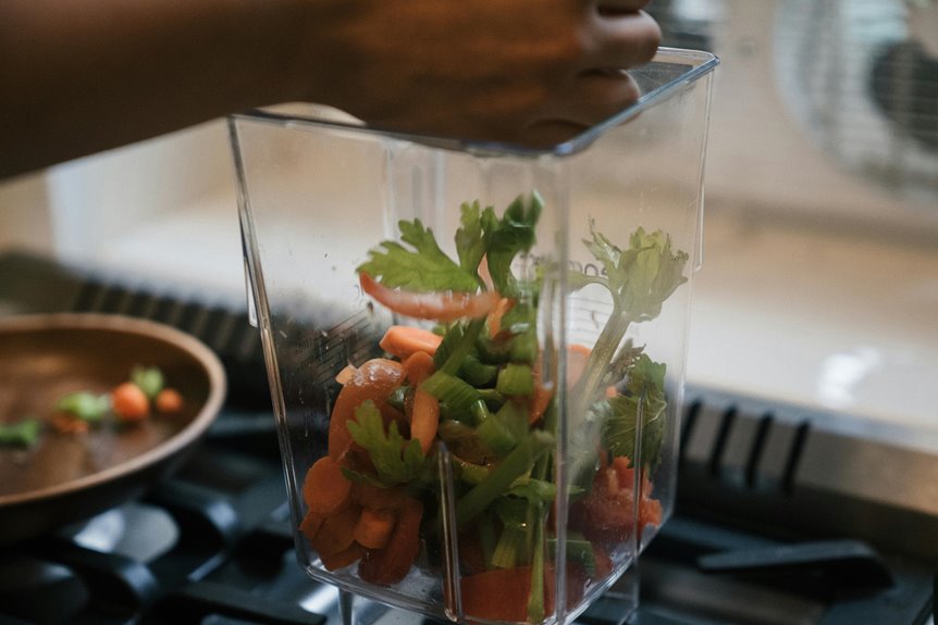 raw vegetable blending query